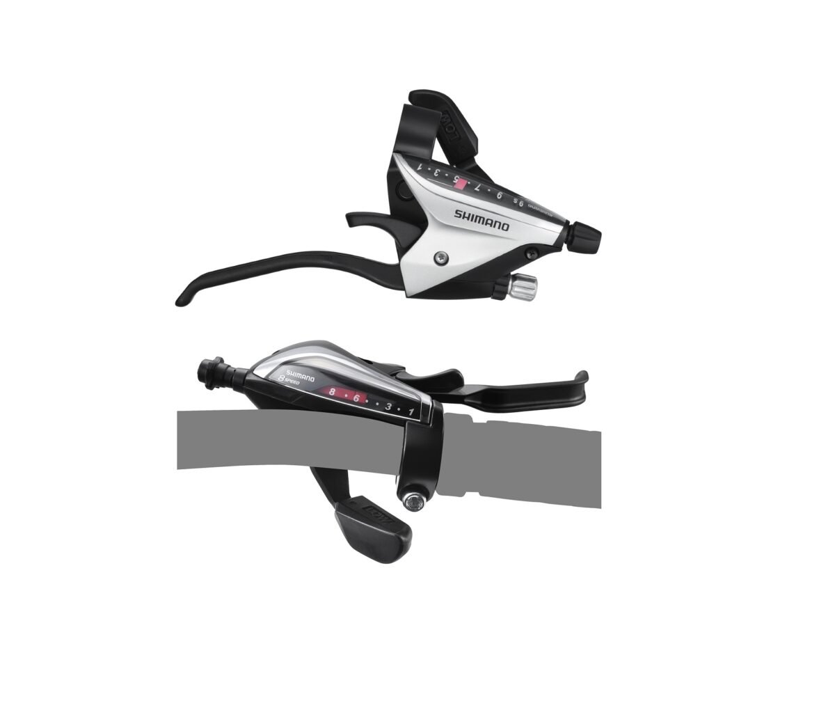 ΛΕΒΙΕΔΟΜΑΝΕΤΕΣ 9X3 ΤΑΧ. SHIMANO ST-EF65 V-BRAKE ΣΕΤ