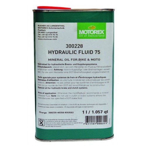 HYDRAULIC FLUID 75 MOTOREX MINERAL ΥΓΡΟ ΓΙΑ ΔΙΣΚΟΦΡΕΝΑ 1L