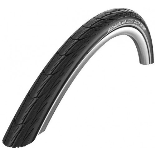 ΕΛΑΣΤΙΚΑ SCHWALBE DELTA CRUISER 24" X 1 3/8" ΜΕ ΑΝΑΚΛΑΣΤΙΚΗ ΛΩΡΙΔΑ (ΣΥΡΜΑΤΙΝΑ)