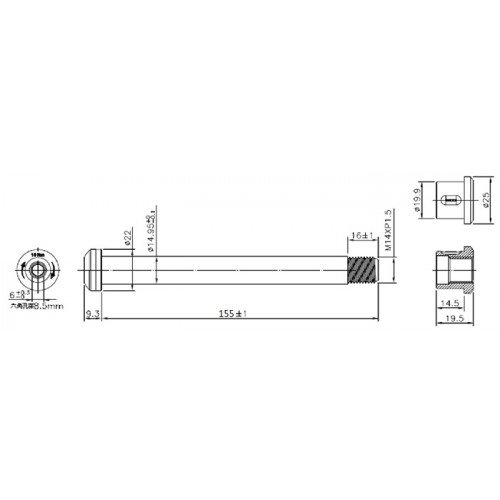 ΑΞΟΝΑΣ XON ΕΜΠΡΟΣΘΙΟΣ ΜΕ ALLEN 15MM BOOST (110MM) ΚΑΤΑΛΛΗΛΟΣ ΓΙΑ ΑΝΑΡΤΗΣΕΙΣ FOX XQR-24