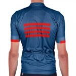 ΜΠΛΟΥΖΑ ΜΕ ΚΟΝΤΟ ΜΑΝΙΚΙ SPORTFUL WIRE JERSEY S / S - BLUE TWILIGHT FIRE RED GOLD