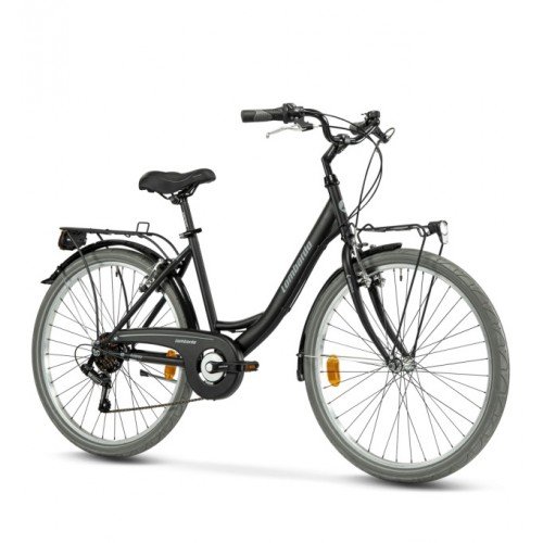 Lombardo Rimini 26" City 6-speed Black Silver Glossy